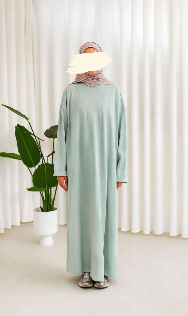 Bequemes Baumwoll-T-Shirt Abaya Busra