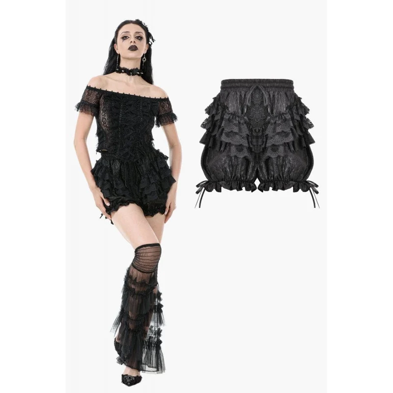 Gothic Lolita Mehrlagige Laternenshorts für Damen