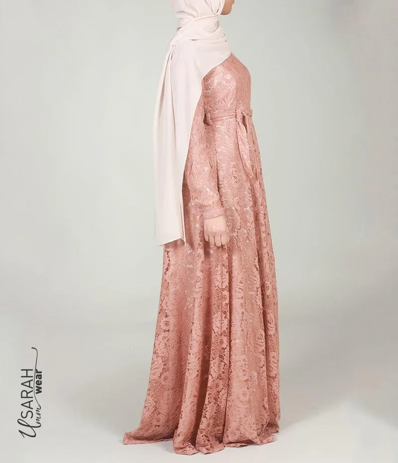 Alaïa Spitzenkleid Mocca - Ohne String