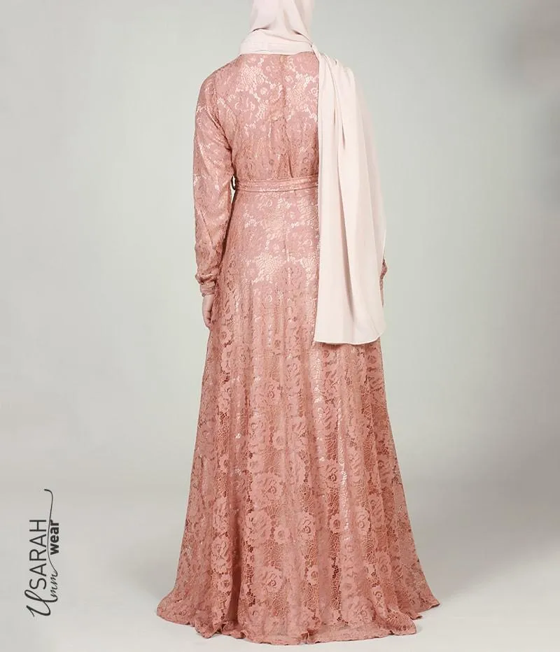 Alaïa Spitzenkleid Mocca - Ohne String
