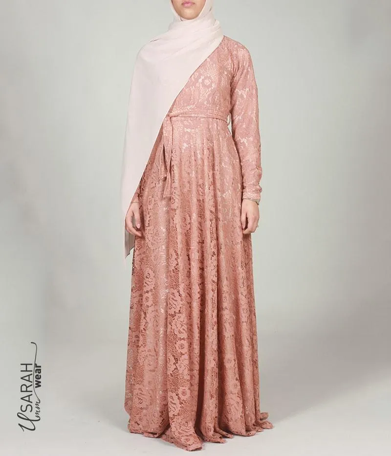Alaïa Spitzenkleid Mocca - Ohne String