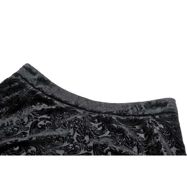 Damen-Shorts mit Punk-Rüschen und Spitzenprägung