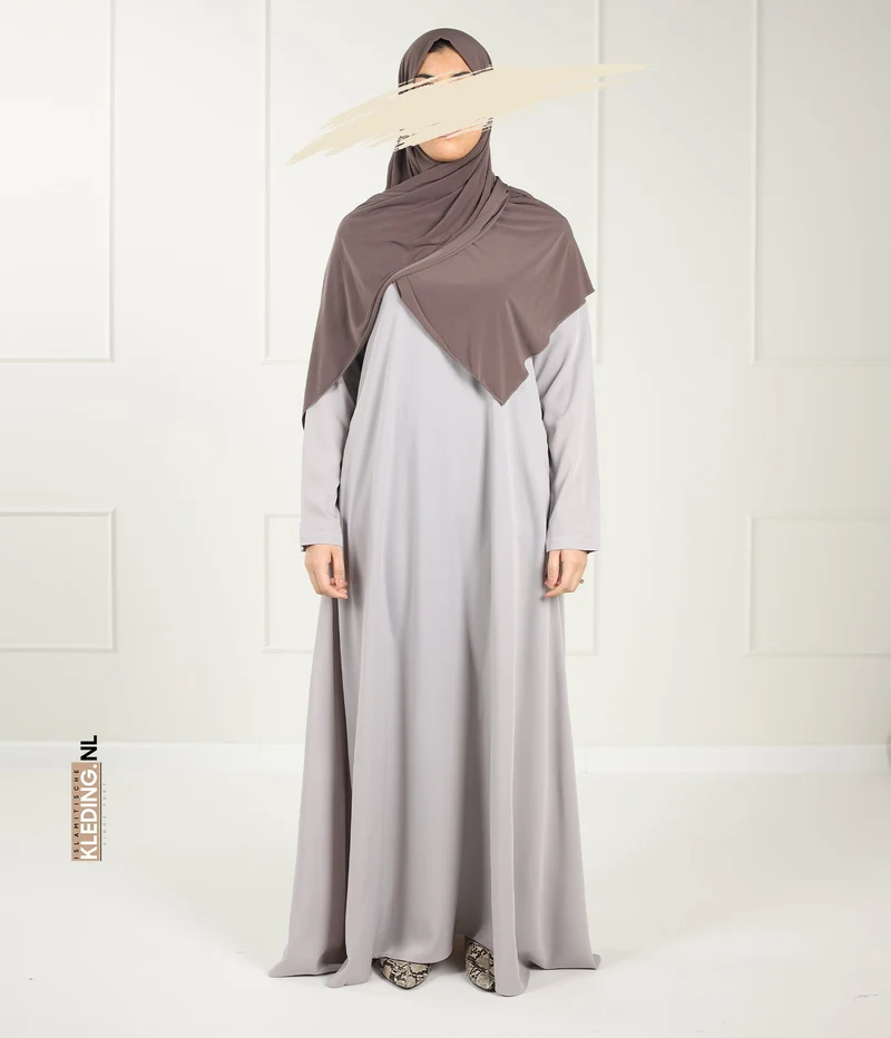 Abaya A-Linie – Ellysa – Steingrau