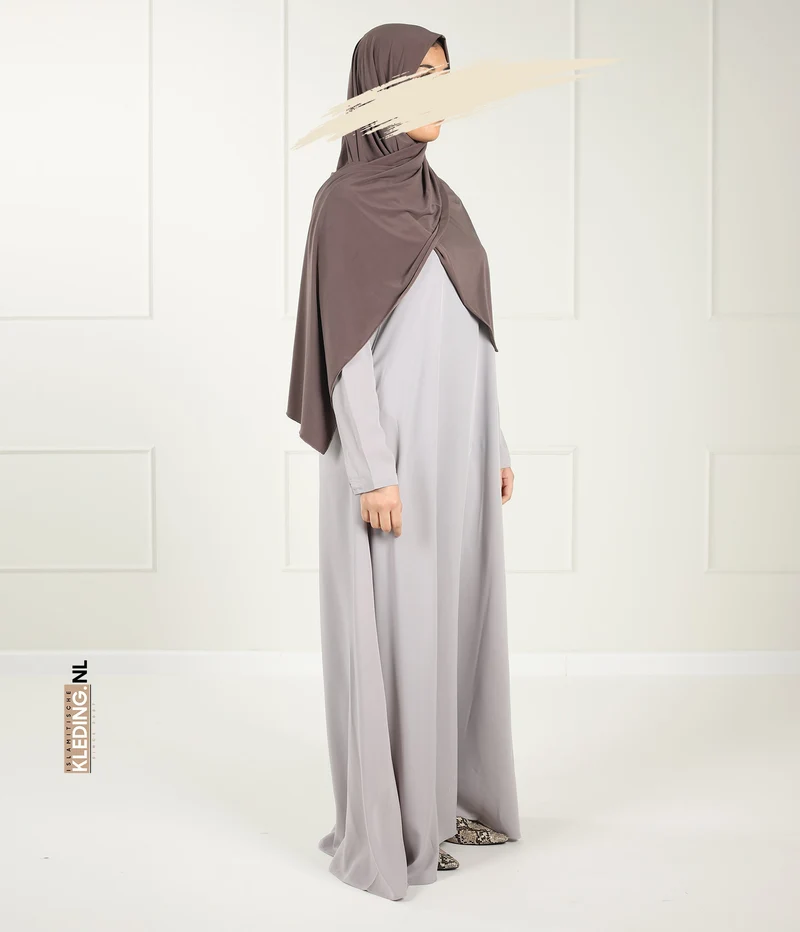 Abaya A-Linie – Ellysa – Steingrau