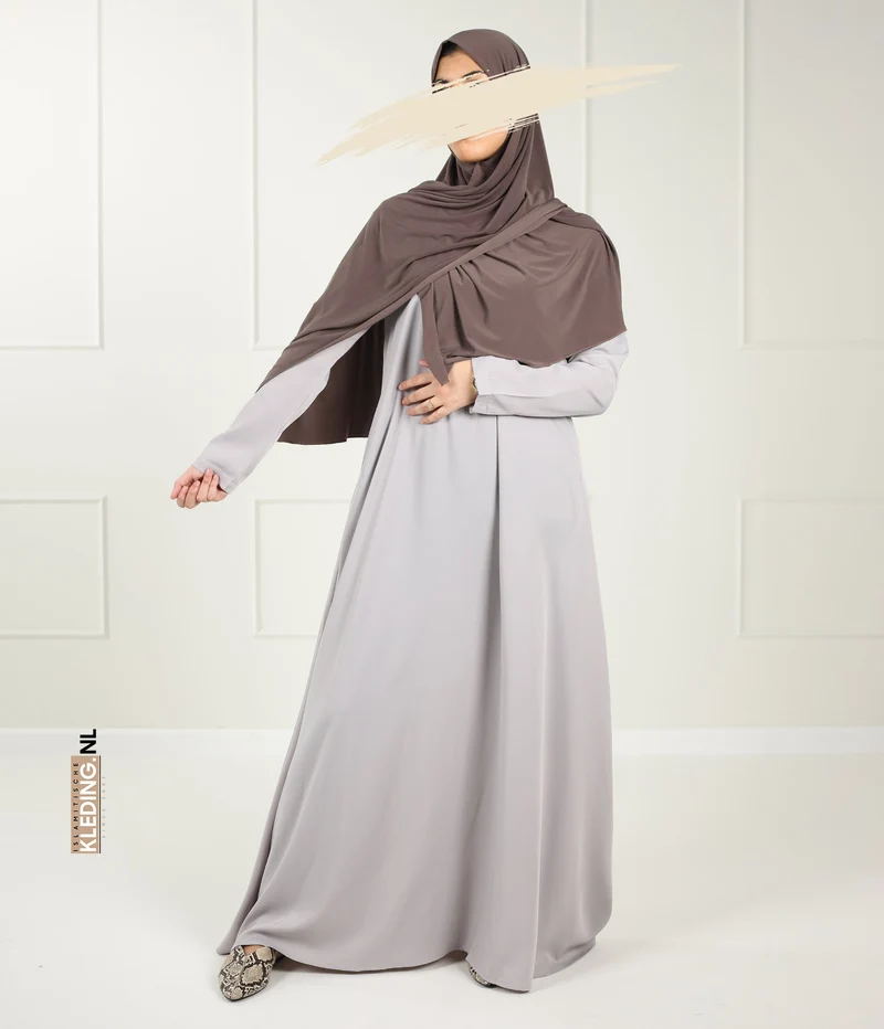 Abaya A-Linie – Ellysa – Steingrau