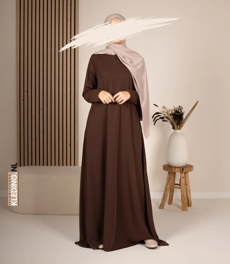 Abaya A-Linie - Ellysa - Kakao
