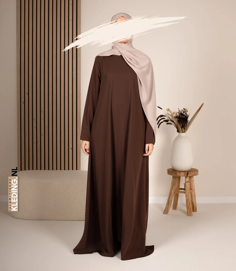 Abaya A-Linie - Ellysa - Kakao
