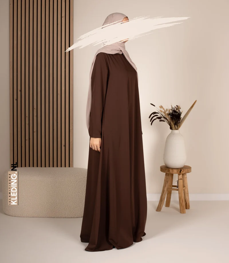 Abaya A-Linie - Ellysa - Kakao