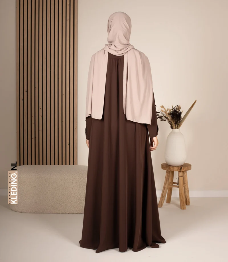 Abaya A-Linie - Ellysa - Kakao