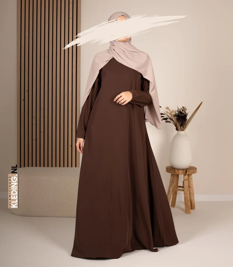 Abaya A-Linie - Ellysa - Kakao
