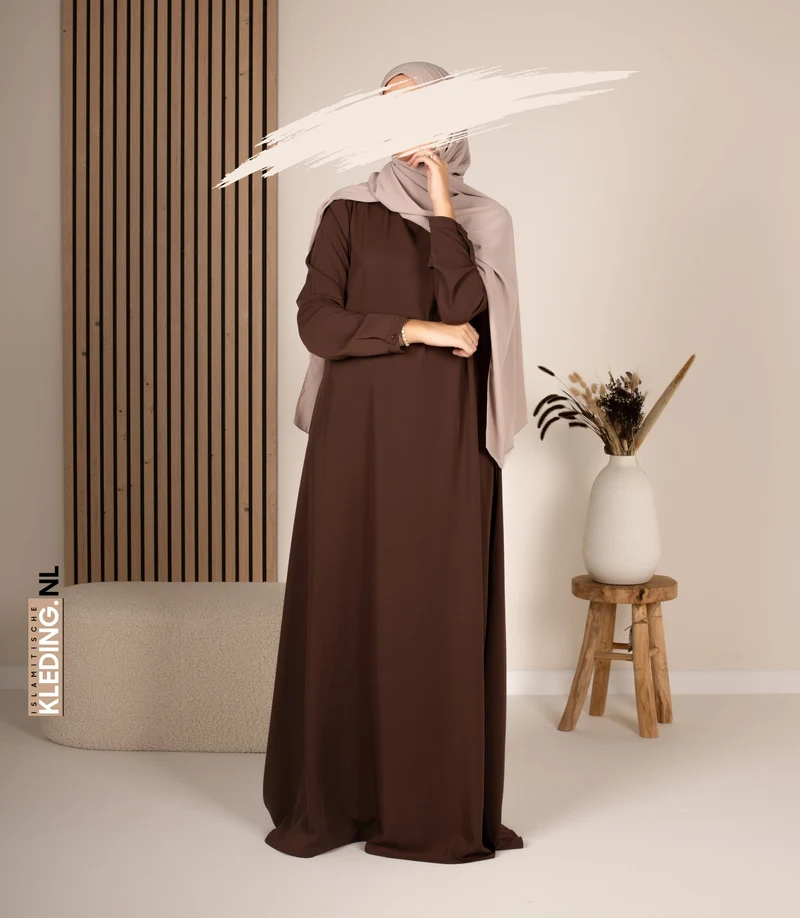 Abaya A-Linie - Ellysa - Kakao