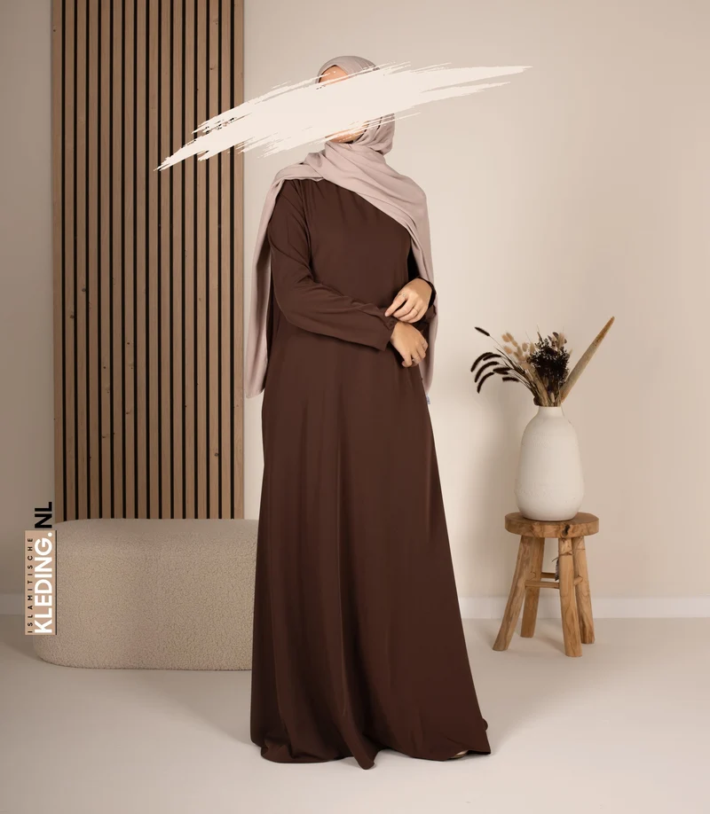 Abaya A-Linie - Ellysa - Kakao