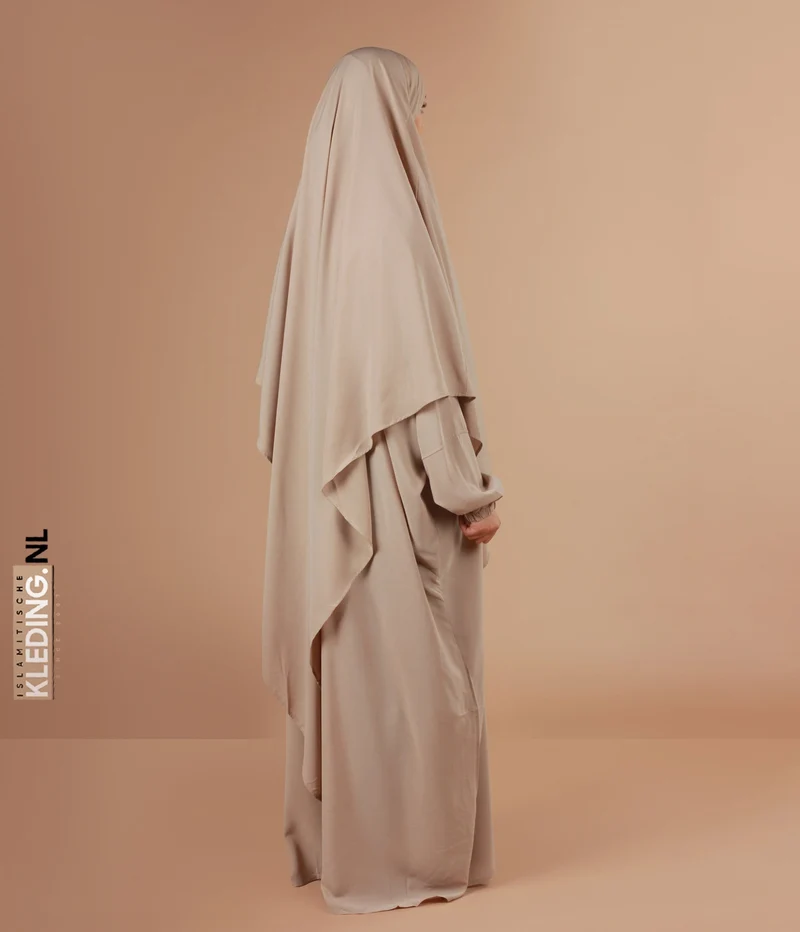 XL Dreieck Khimar - Helles Taupe
