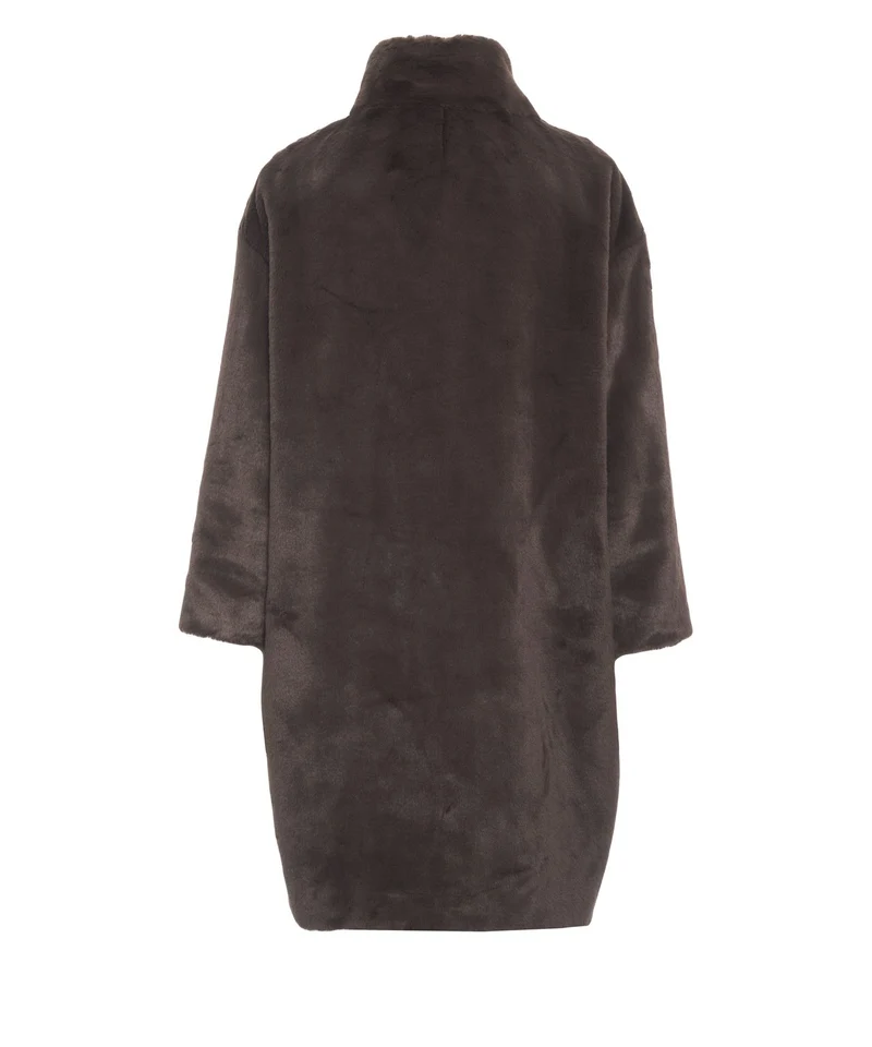 Cappotto in ecopelliccia