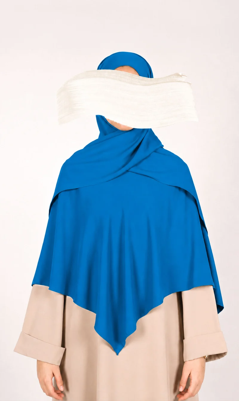 Instant Khimar Hijab – Meeresblau