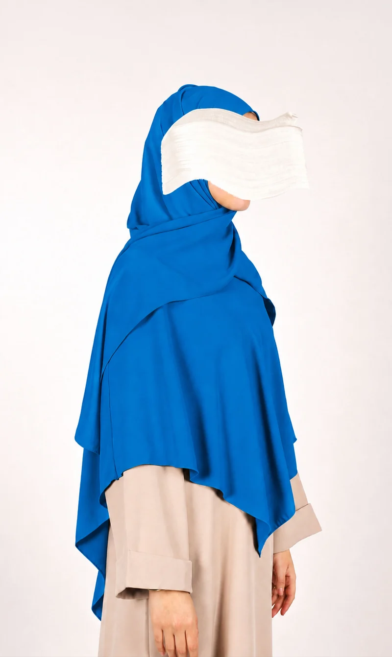 Instant Khimar Hijab – Meeresblau