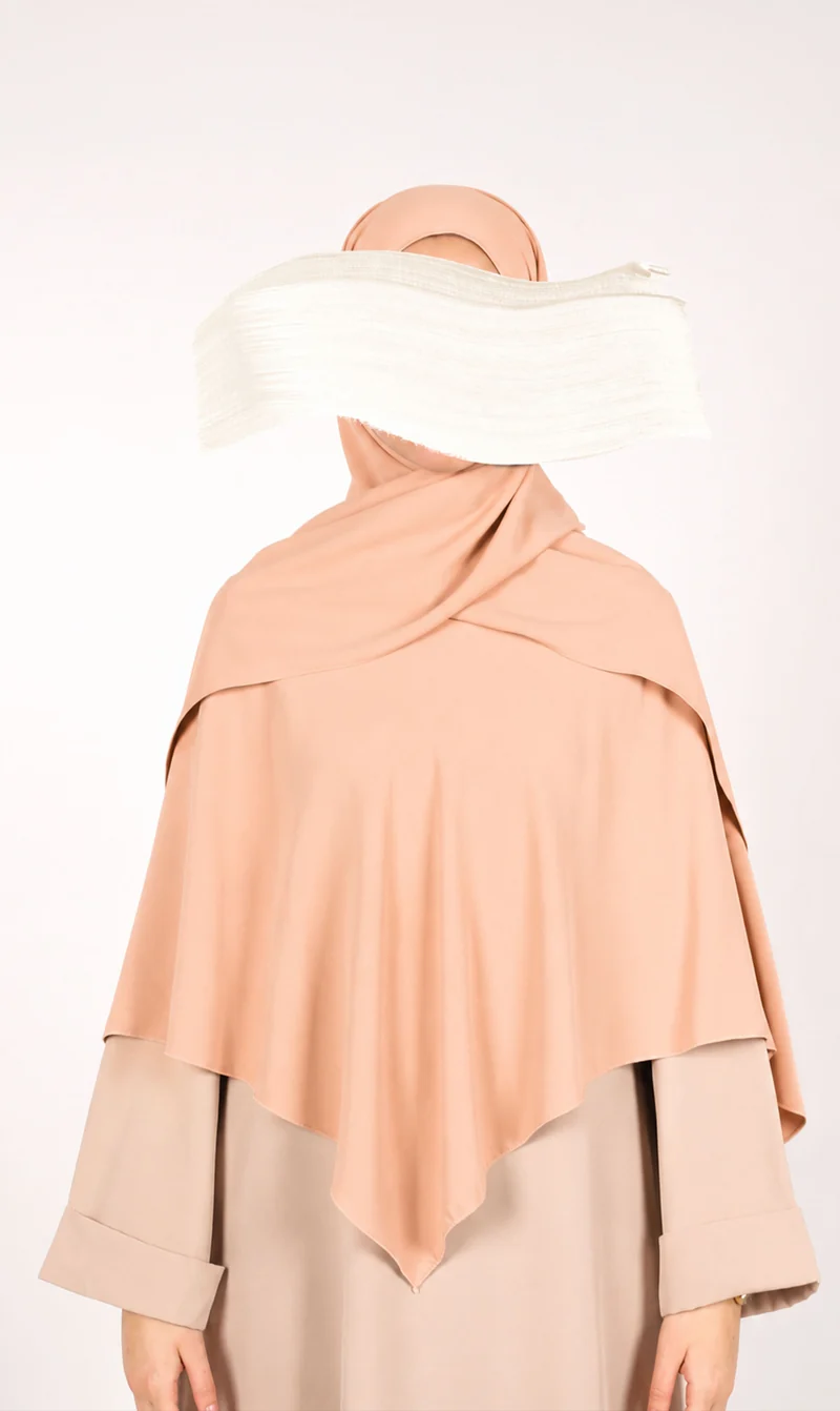 Instant Khimar Hijab - Pfirsich