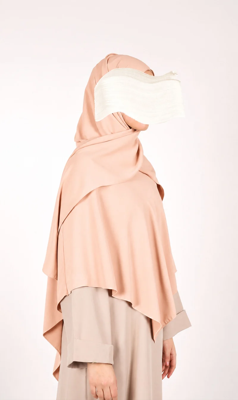 Instant Khimar Hijab - Pfirsich