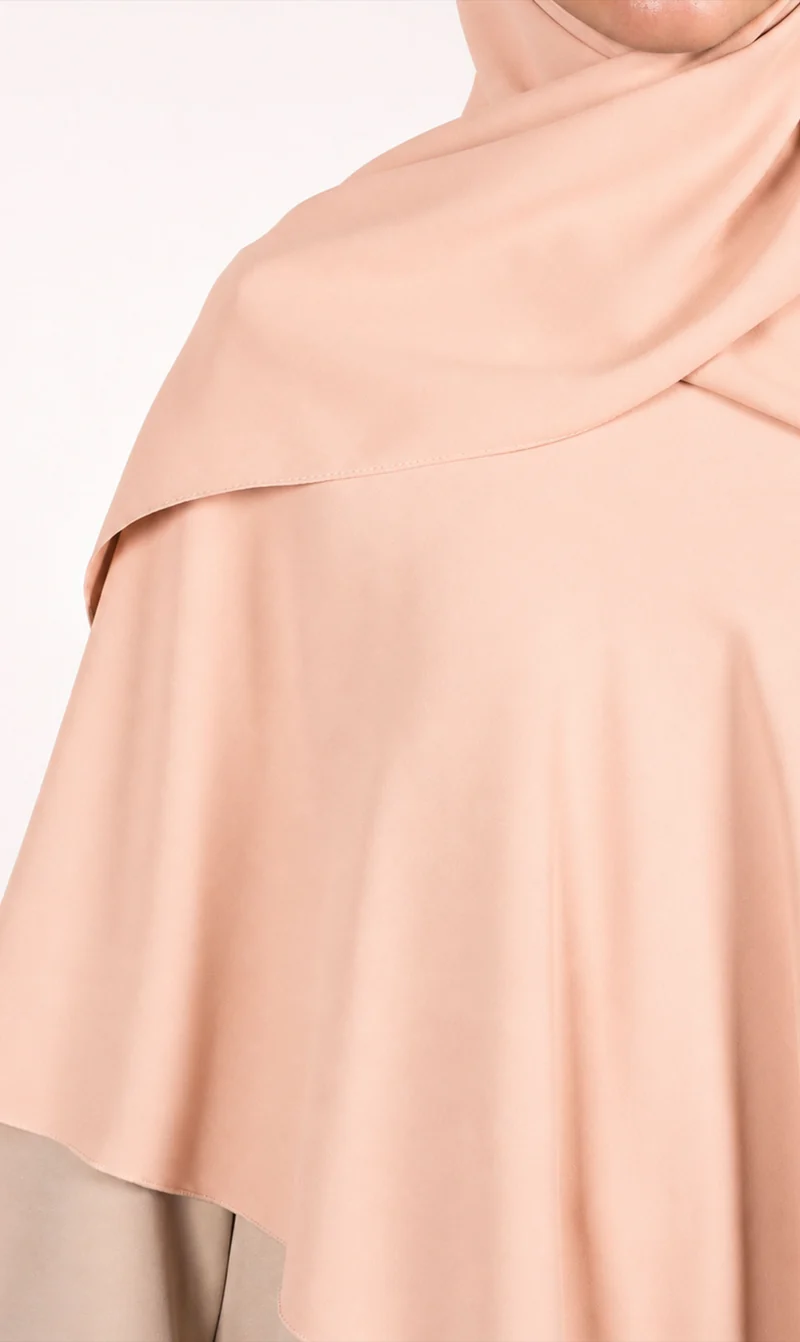 Instant Khimar Hijab - Pfirsich