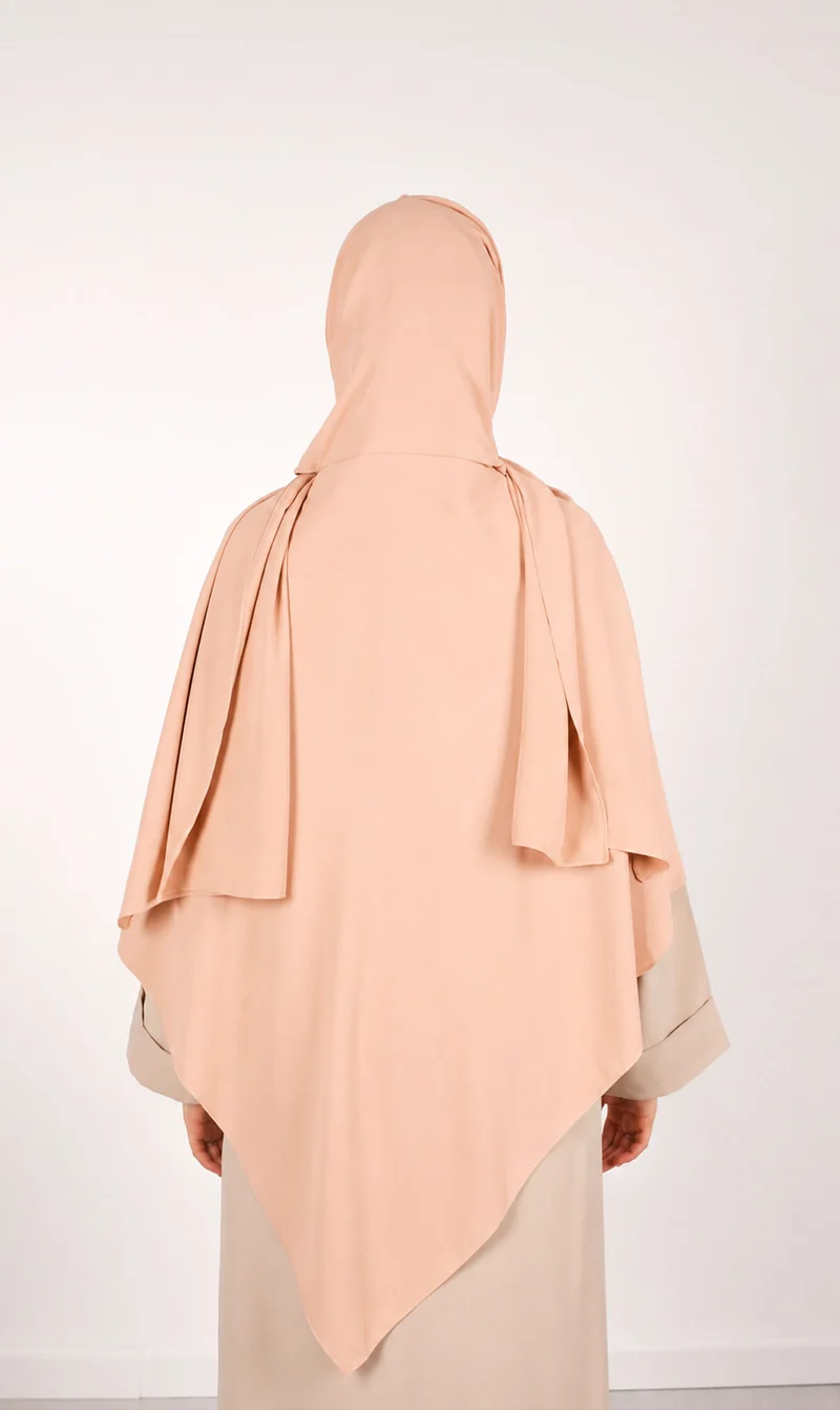 Instant Khimar Hijab - Pfirsich