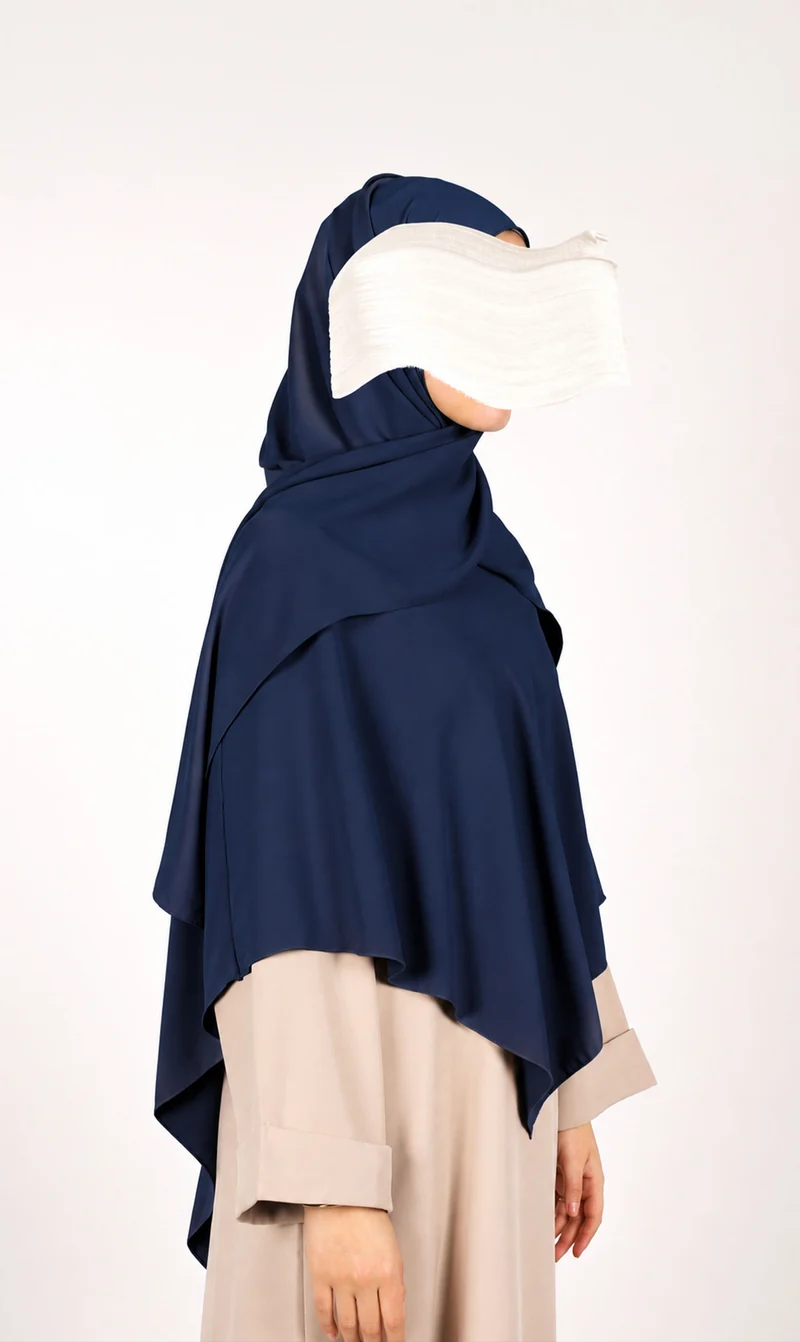 Instant Khimar Hijab - Marineblau