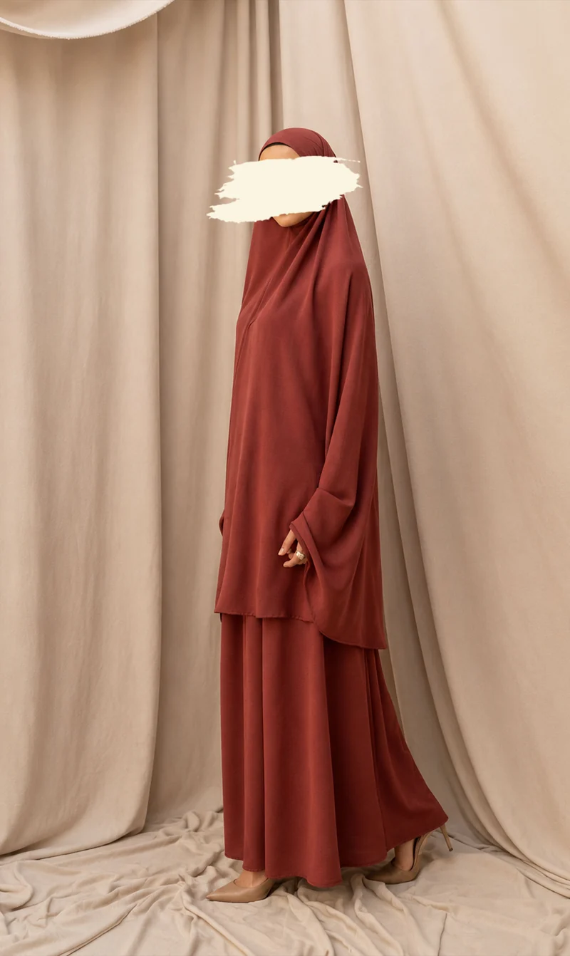 Knie-Khimar mit Rock-Set JAZZ - Mahagoni