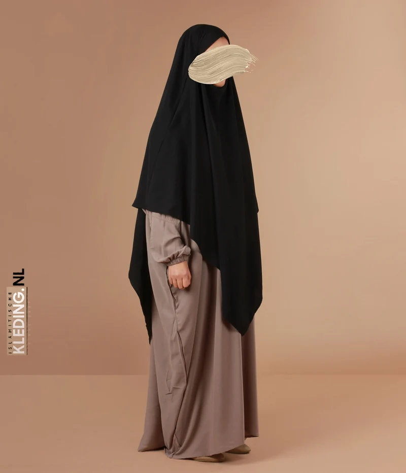 XL Dreieck Khimar - Schwarz