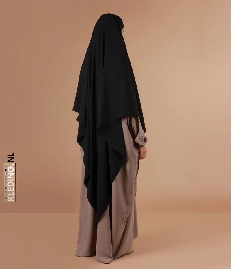 XL Dreieck Khimar - Schwarz
