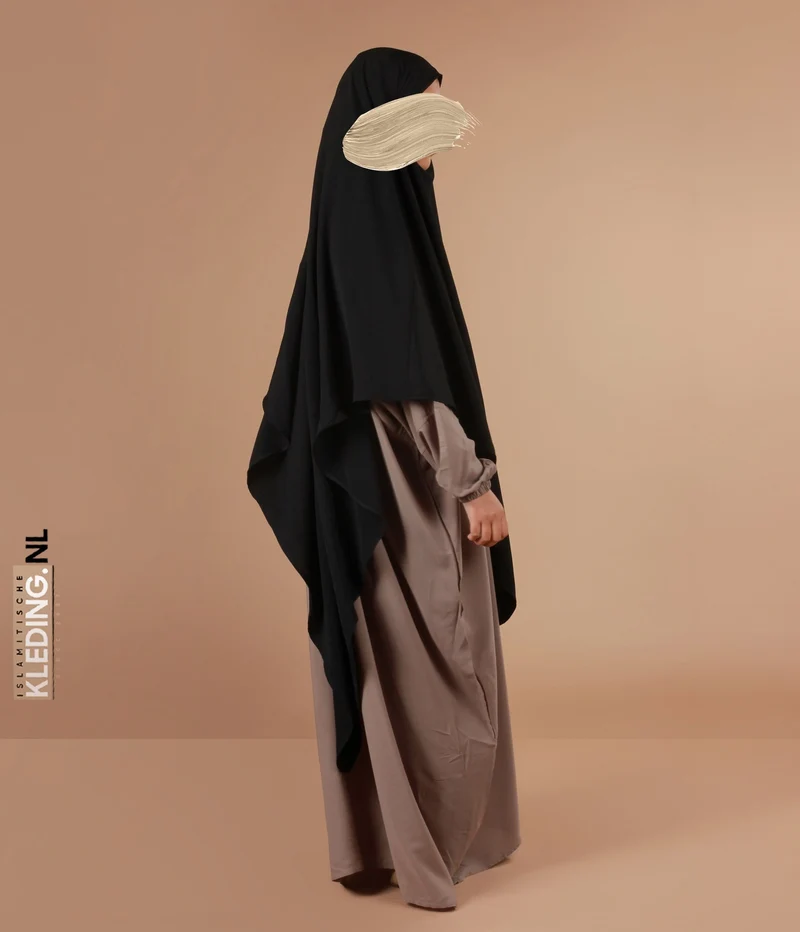 XL Dreieck Khimar - Schwarz