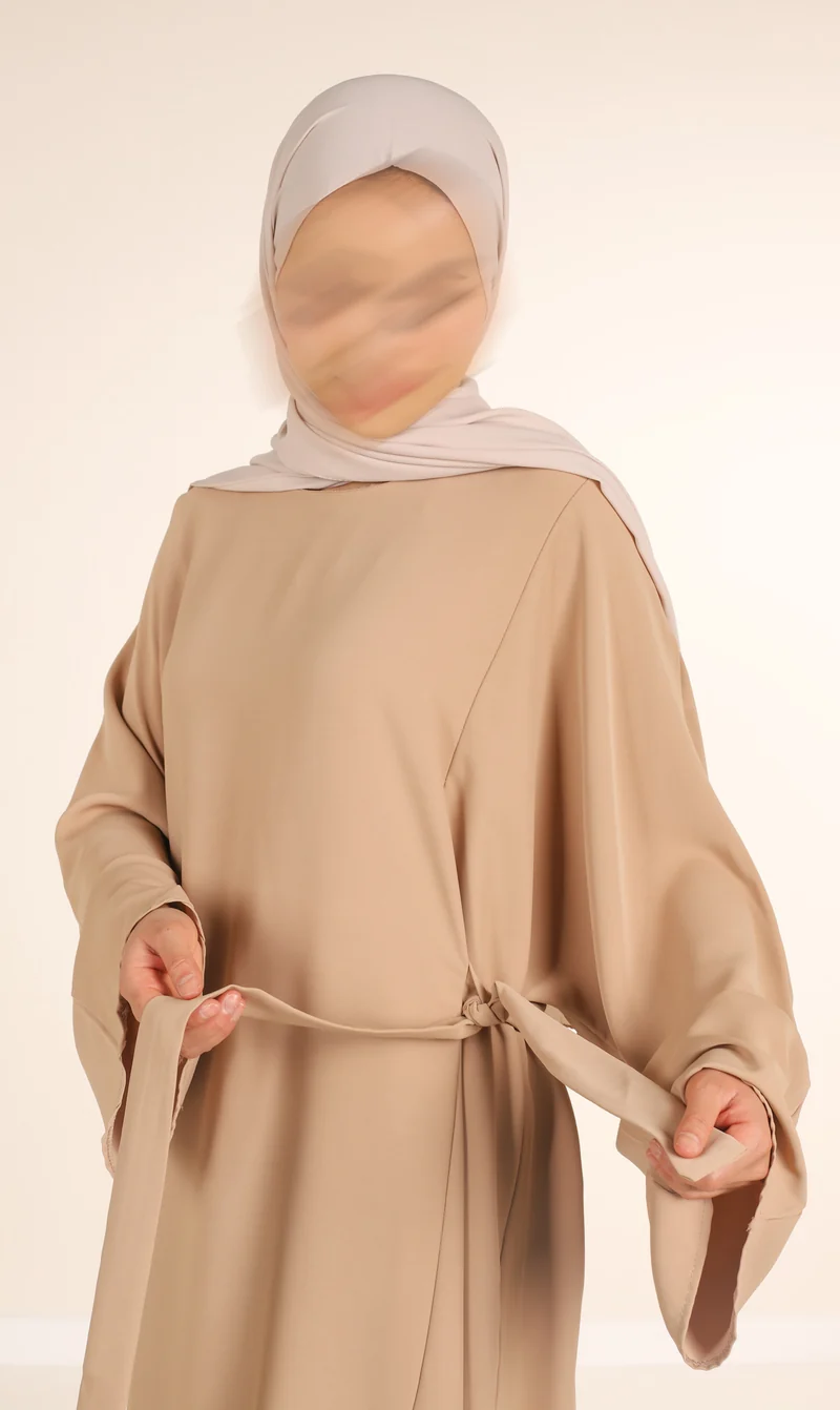 Medini Seiden-2-teiliges Set – Latte