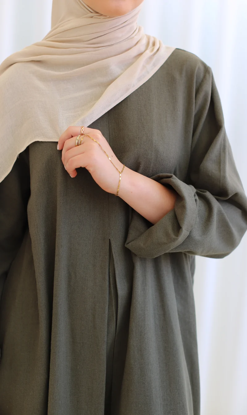 Leinen-Abaya Tapuah