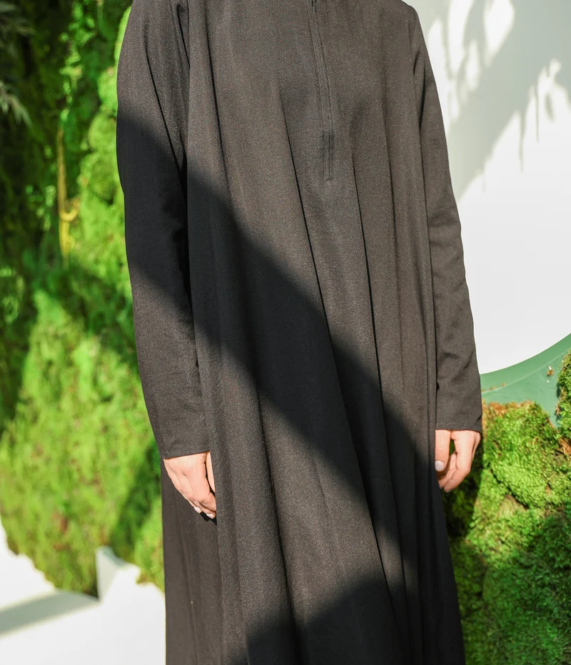 Weiches Leinen Basic Shawyah - Schwarz