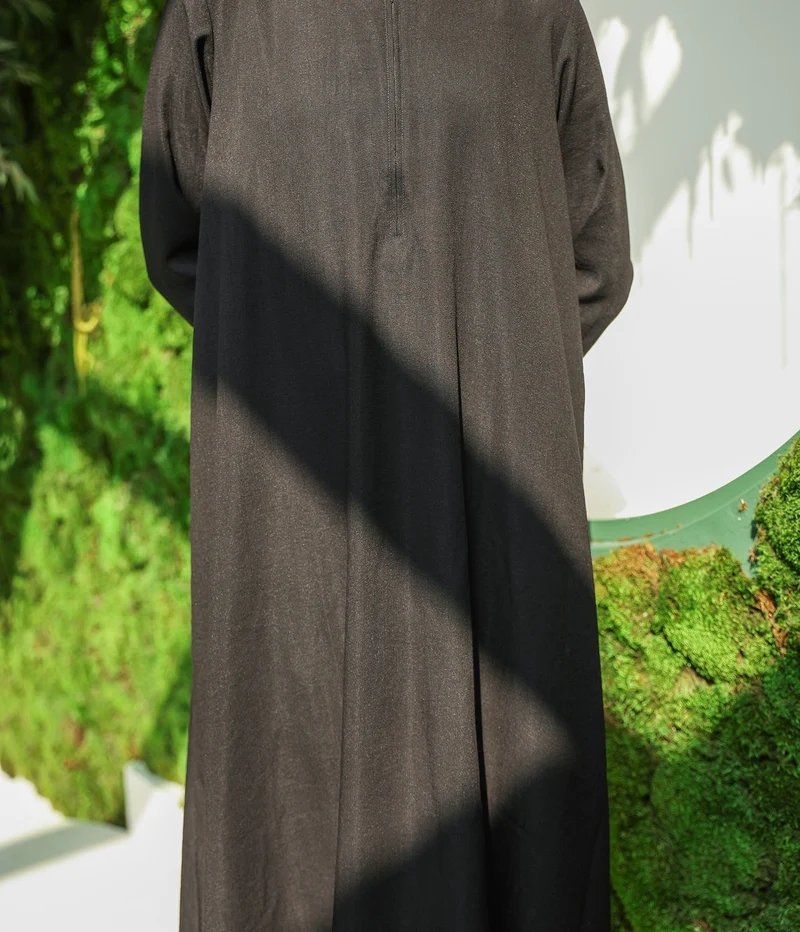 Weiches Leinen Basic Shawyah - Schwarz