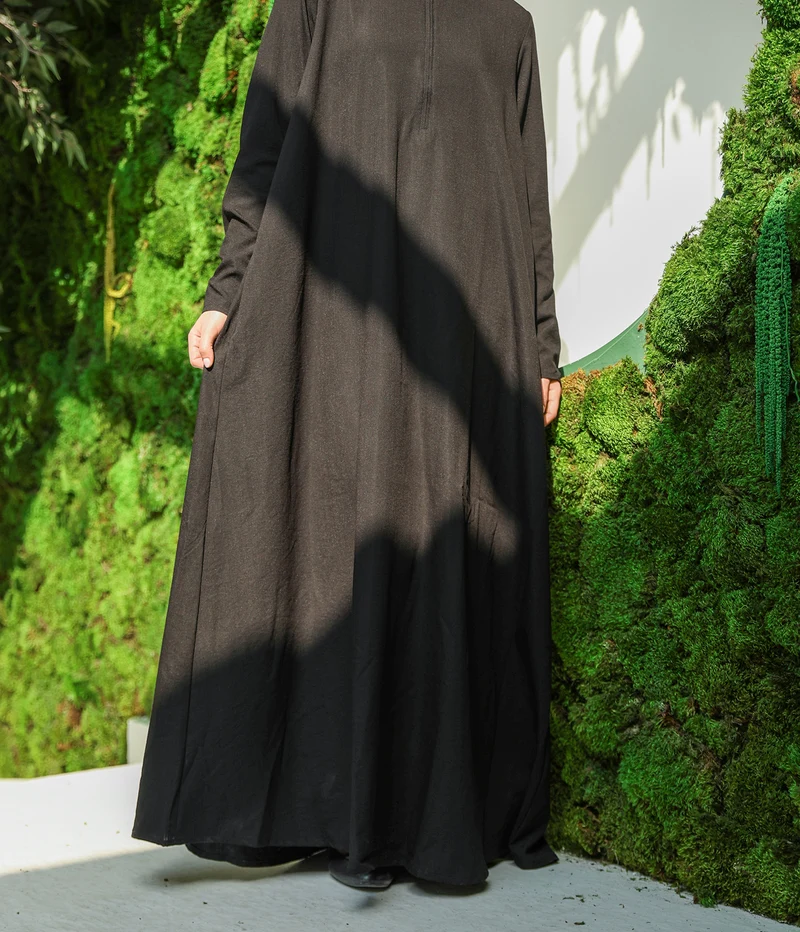 Weiches Leinen Basic Shawyah - Schwarz