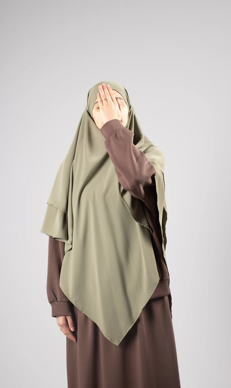 Double Diamond KHIMAR MEDINI Seide – Pistazie