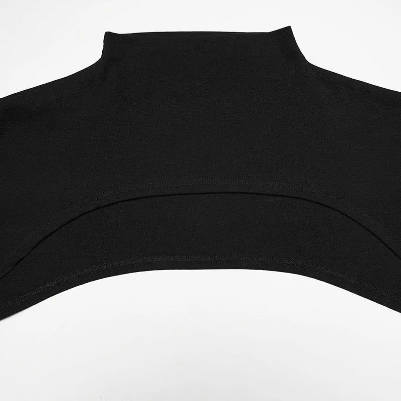 Punk-Cape für Damen in Übergröße, einfarbig