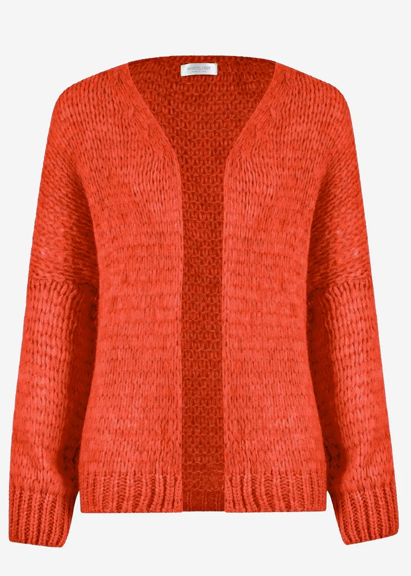 Oversize Cardigan - rot