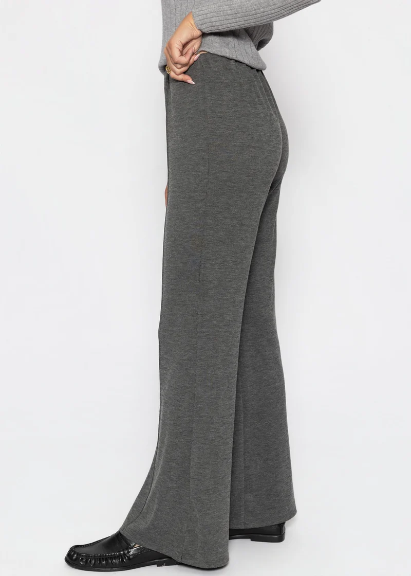 Ripphose mit Biesennaht - grau