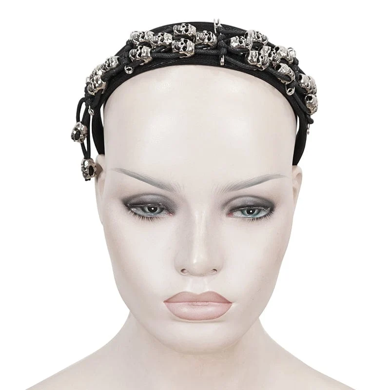 Gothic Skulls Haarband für Damen