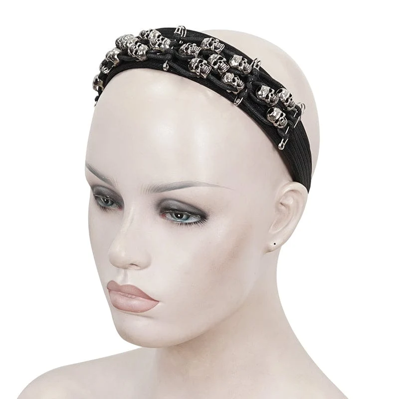 Gothic Skulls Haarband für Damen
