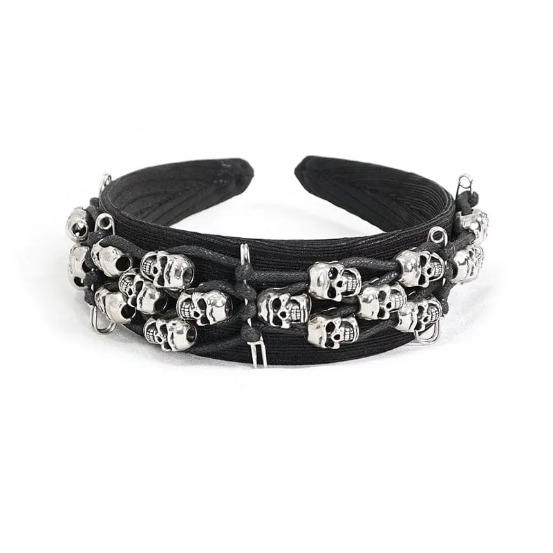 Gothic Skulls Haarband für Damen