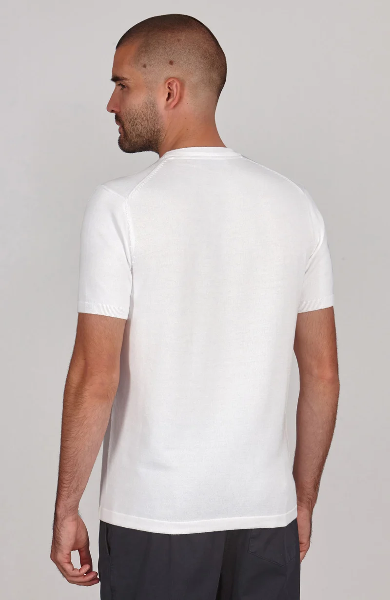 Mens Lightweight Cotton Knitted T-Shirt