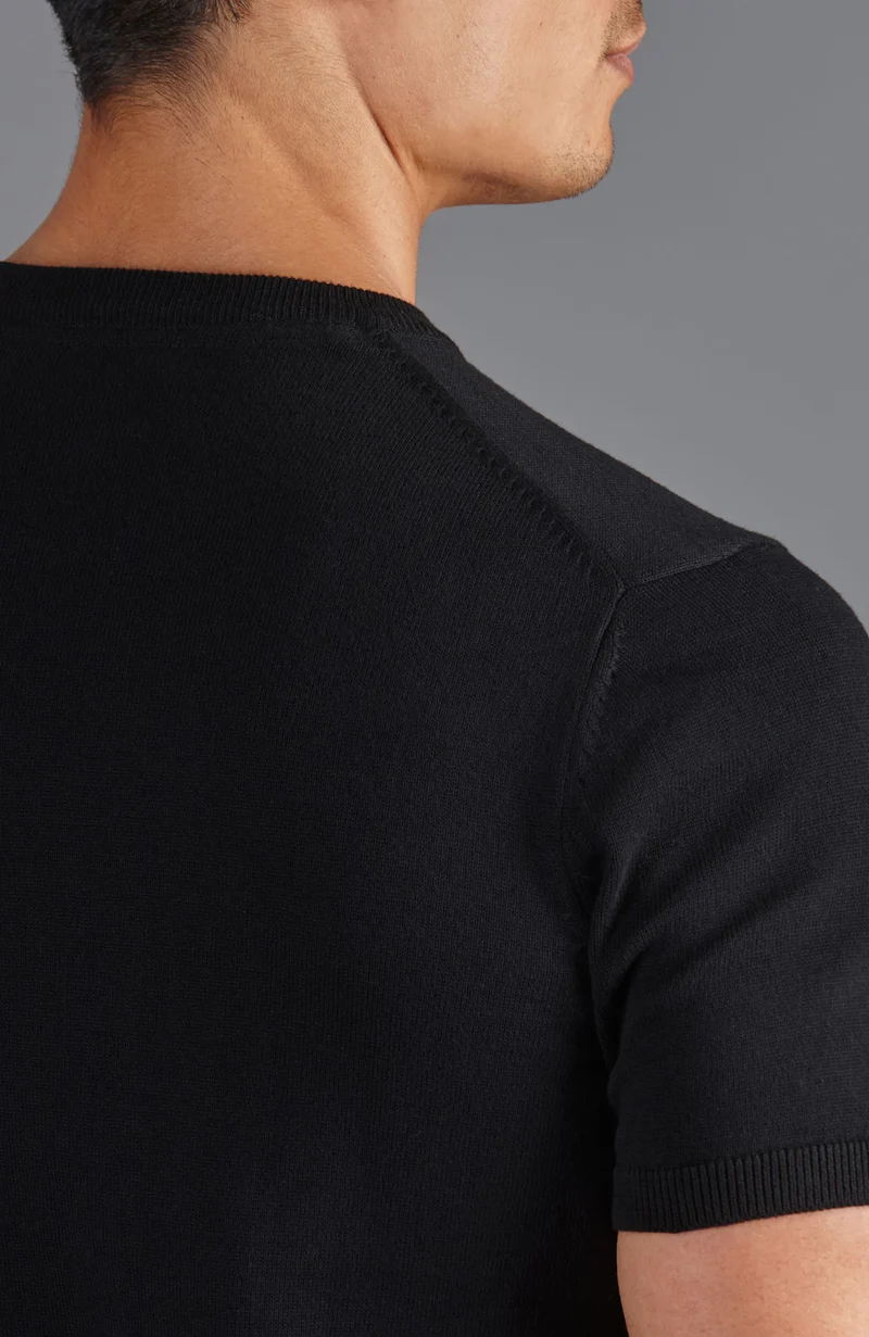 Mens Lightweight Cotton Knitted T-Shirt