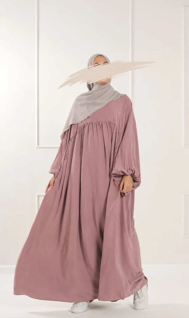 Jilbab Soumaya Ballonhülle - Vintage Rose