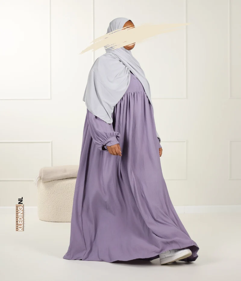 Jilbab Jazz Ballonärmel - Orchidee
