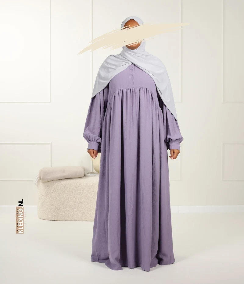 Jilbab Jazz Ballonärmel - Orchidee