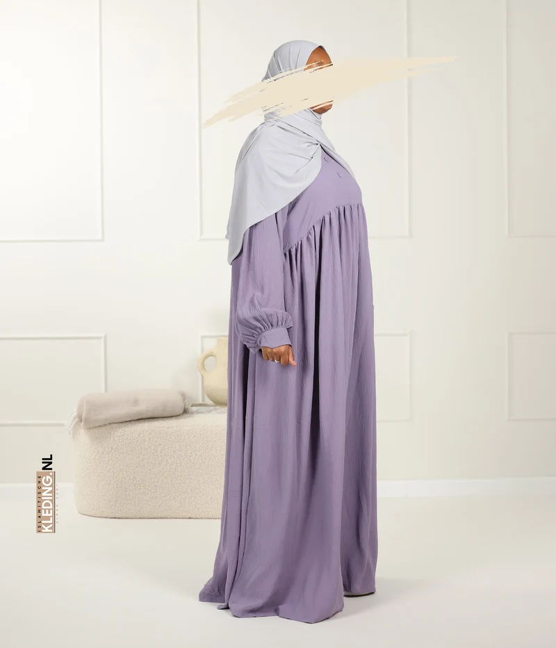 Jilbab Jazz Ballonärmel - Orchidee
