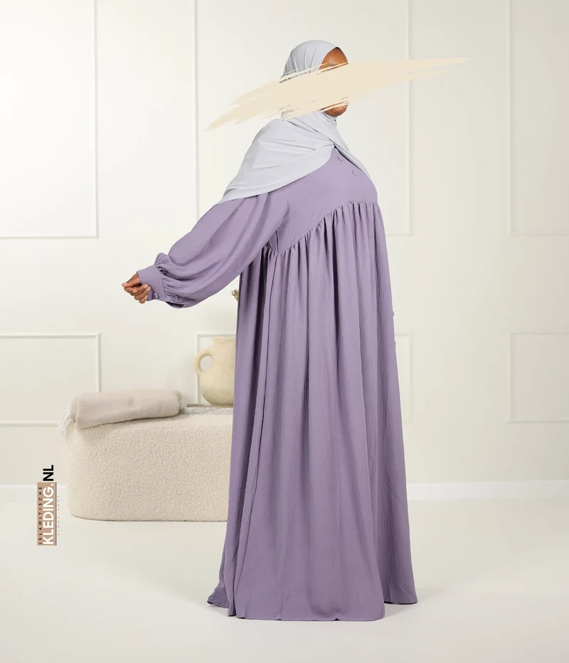 Jilbab Jazz Ballonärmel - Orchidee