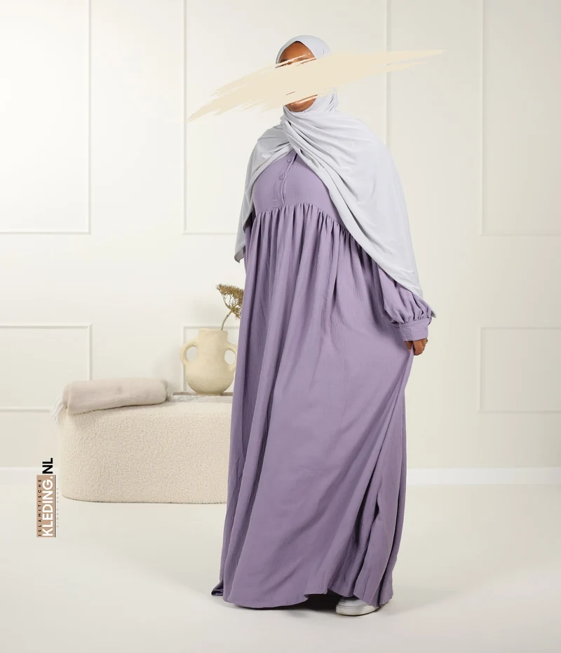 Jilbab Jazz Ballonärmel - Orchidee