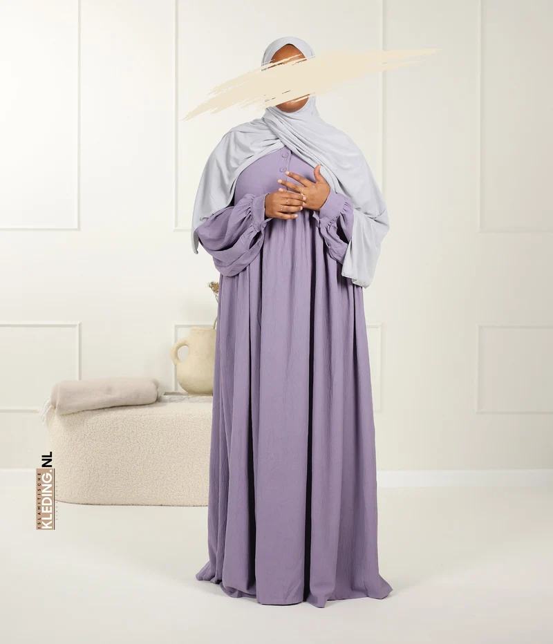 Jilbab Jazz Ballonärmel - Orchidee